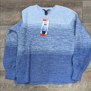 Gloria Vanderbilt purple Gradient Crewneck Sweater